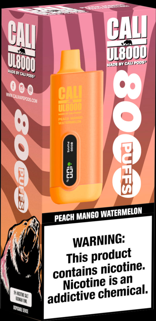 Cali UL8000 Disposable - Peach Mango Watermelon